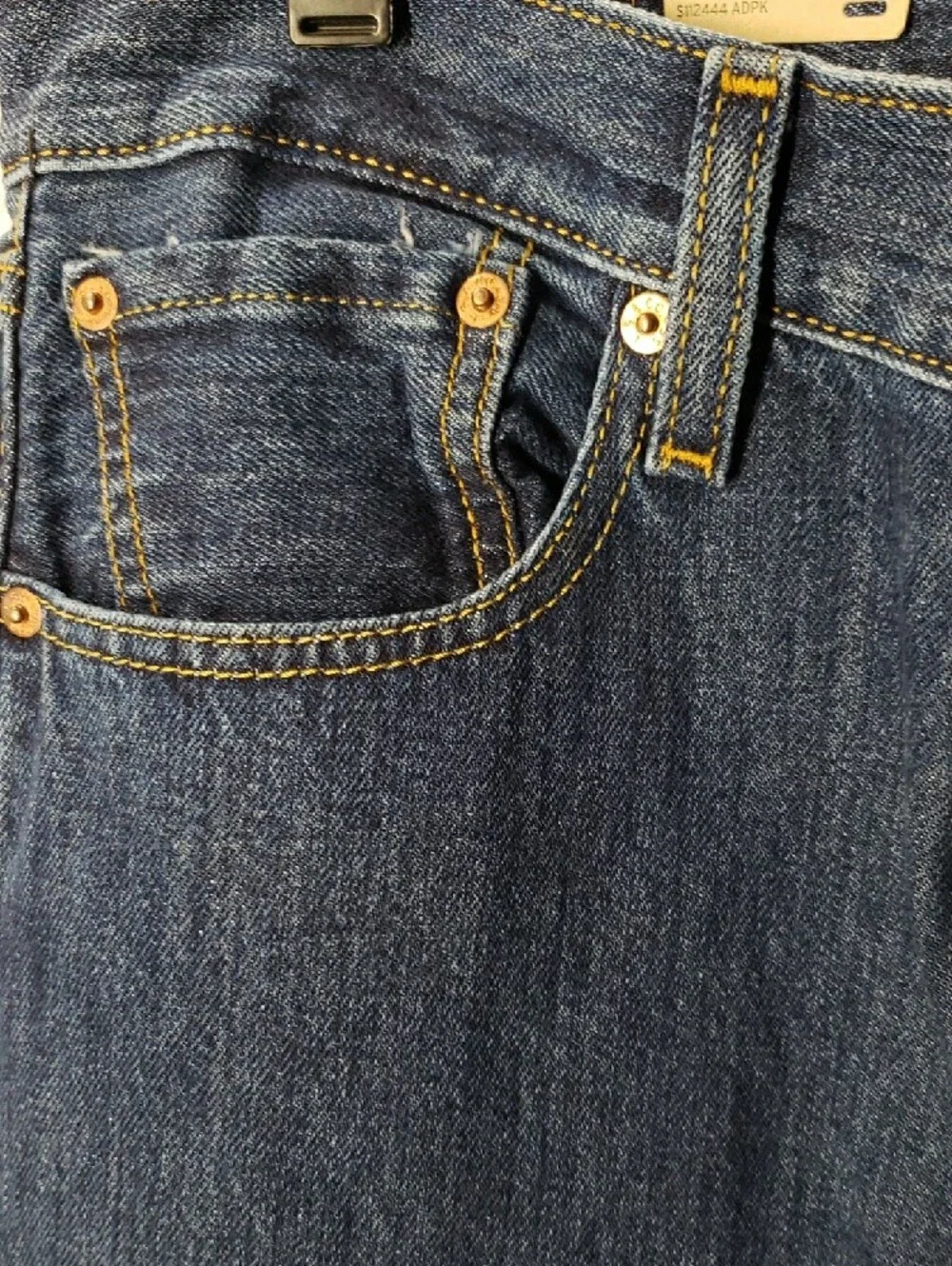 Levi's 501 Men's Button-Fly Straight Leg Jeans in Dark Indigo Size 32x34
